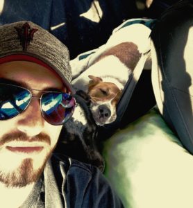 Brandon and his dogs